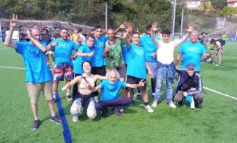 El centro de día Aukera participa en el campeonato de fútbol 